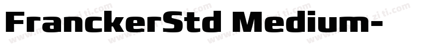 FranckerStd Medium字体转换